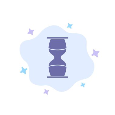 Kum Saati, İş, Saat, Kum saati, Saat, Zamanlayıcı Mavi Simge üzerinde