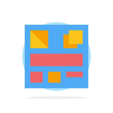 Tasarım, Mockup, Web Soyut Daire Arka Plan Düz renk Simgesi