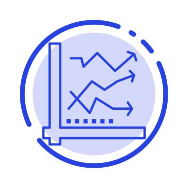 Grafik, analiz, analitik, analitik, grafik, veri mavi noktalı li