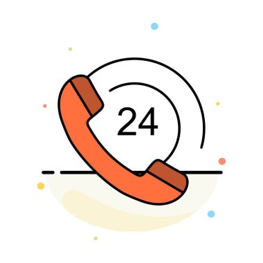 Çağrı, Iletişim, telefon, destek soyut düz renk simgesi Tem