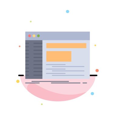 Admin, konsol, panel, kök, yazılım Düz Renk Simge Vektör