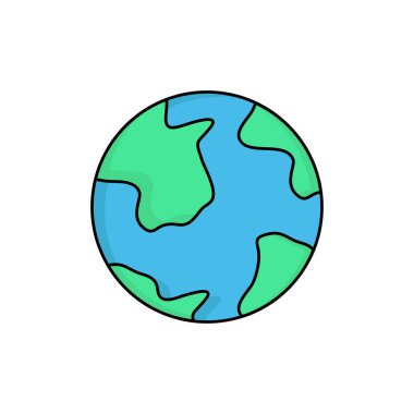 toprak, dünya, dünya, coğrafya, keşif Düz Renk Simge Vektör