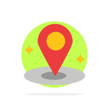 Yer, Navigasyon, Yer Soyut Daire Arka Plan Düz colo