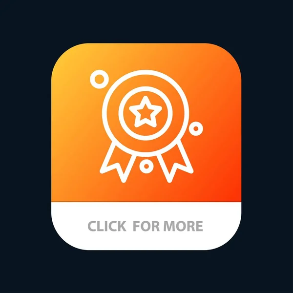 Prix, Badge, Ruban de Récompense, Badge Mobile App Button. Andro — Image vectorielle