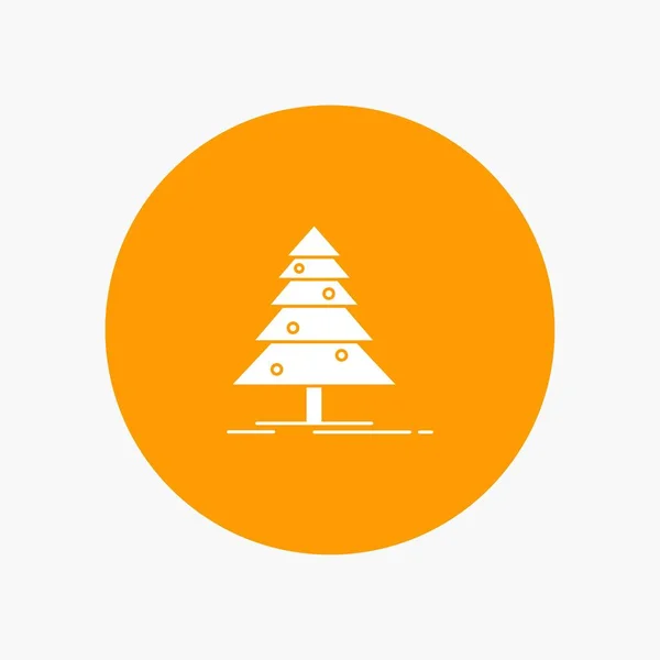 Árbol, Bosque, Navidad, Navidad — Vector de stock