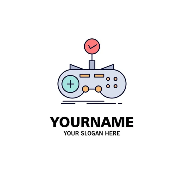 Check, control, game, gamepad, gaming Flat Color Icon Vector — стоковый вектор