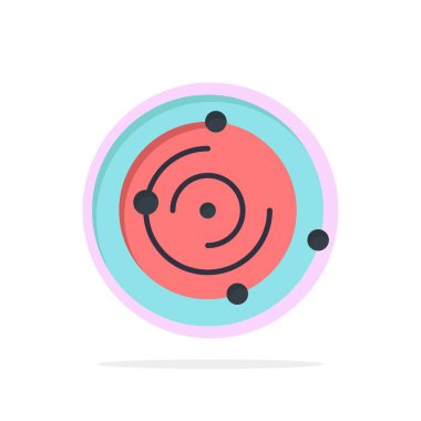 Uzay, Evren, Tıp, Sağlık Soyut Daire Arka Plan Düz