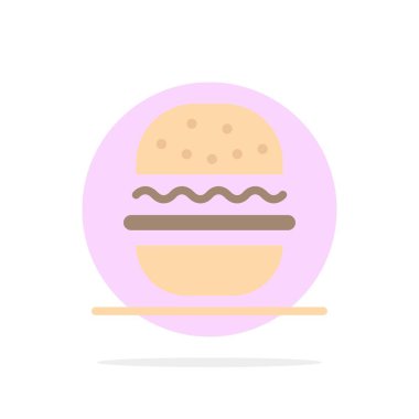 Burger, Eat, Amerikan, Abd Soyut Daire Arka Plan Düz renk