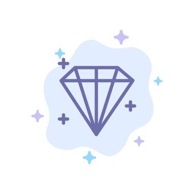 Soyut Bulut Arka Planda Elmas, Mücevher, Kullanıcı Mavisi Simgesi
