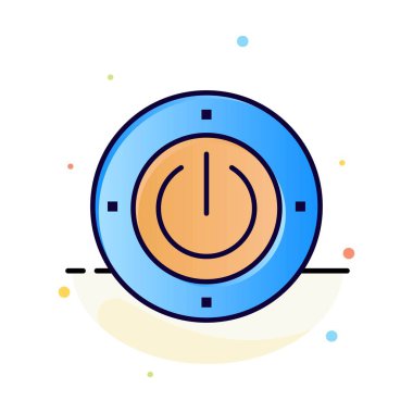 Elektrik, Enerji, Güç, Bilgisayar Soyut Düz Renk Simgesi T