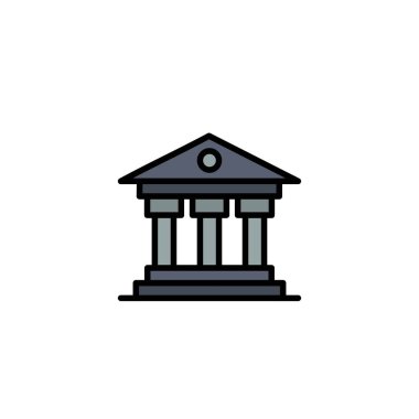 Banka, kurum, para, Irlanda Iş logosu şablonu. Düz C