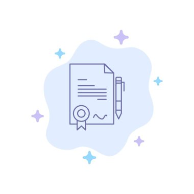 Soyut Bulut B'de Anlaşma, Sertifika, Bitti, Anlaşma MaviSi Simgesi