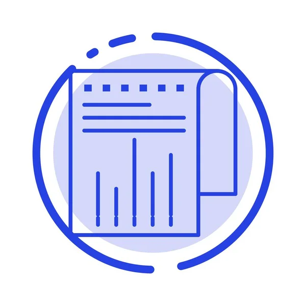 Business, Financial, Modern, Report Blue Dotted Line Icon — стоковый вектор