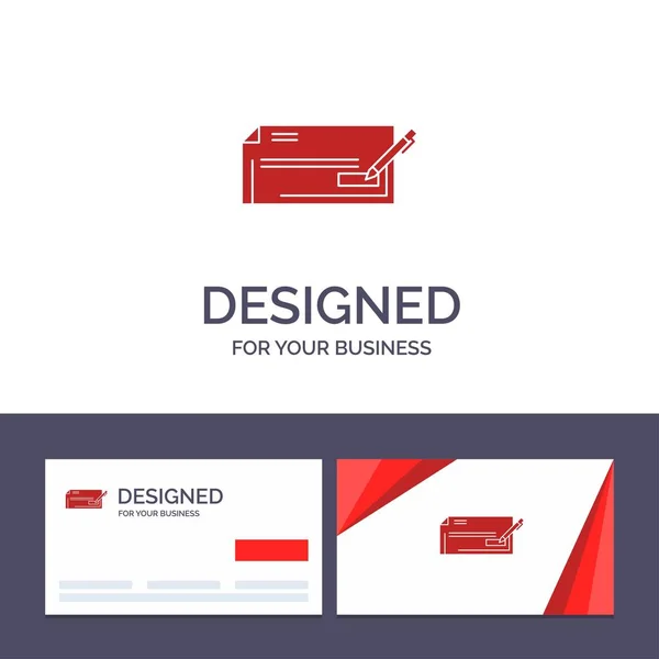 Creative Business Card и Check, Bank, Bank Check — стоковый вектор