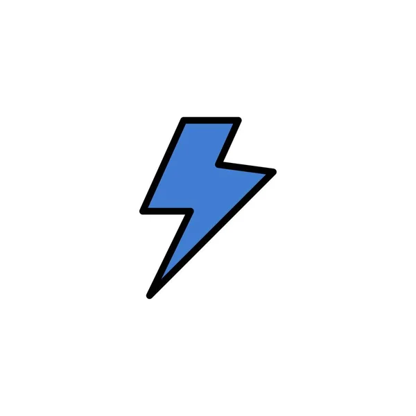 Power, Charge, elektrisk Business logo typ mall. Platt färg — Stock vektor