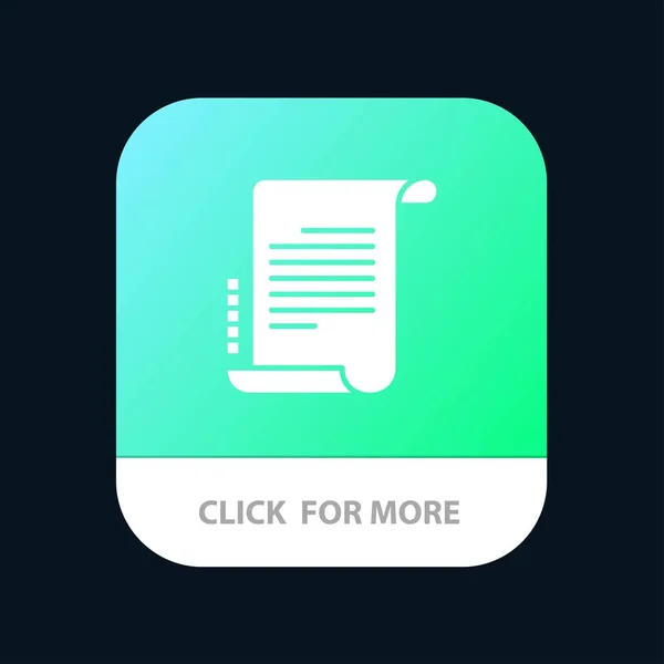 Dekret, Roman, Szenario, Drehbuch mobile App-Taste. android ein — Stockvektor