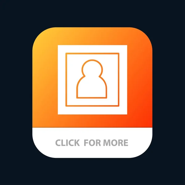 Photo, Photographe, Photographie, Portrait Mobile App Button. Un — Image vectorielle