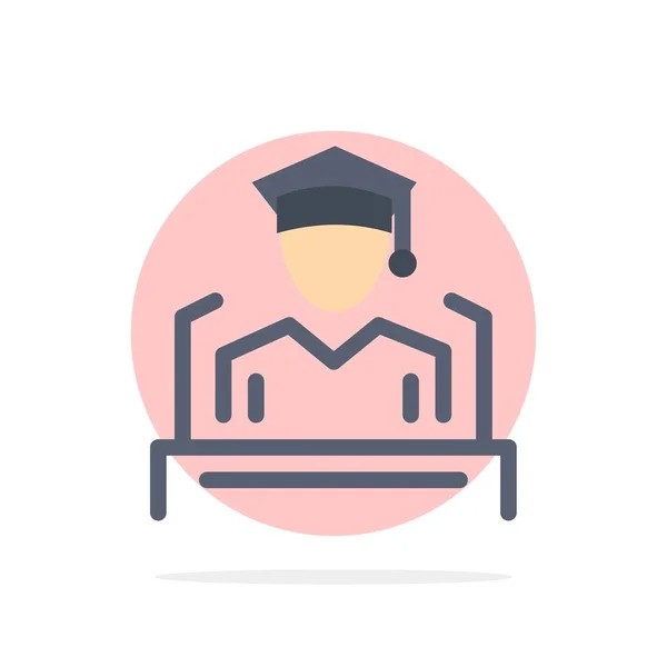 Cap, Education, Graduation, Speech Abstrategy Background Fl — стоковый вектор