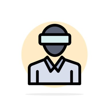 Gözlük, Hareket, Gerçeklik, Teknoloji, Adam Soyut Daire Backgr