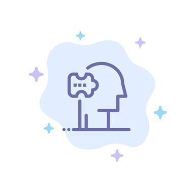 Psikiyatri, Psikoloji, Çözüm, Abstrac Üzerinde Çözümler Mavi Simge