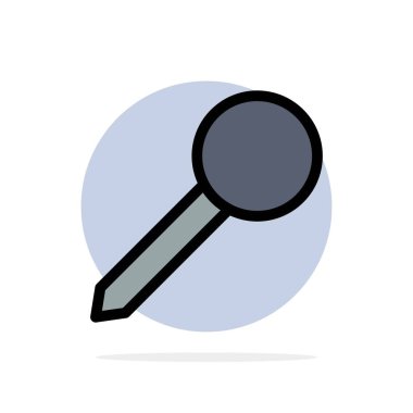 Harita, Pin, Marker, İşaretsoyut Daire Arka Plan Düz renk Ico