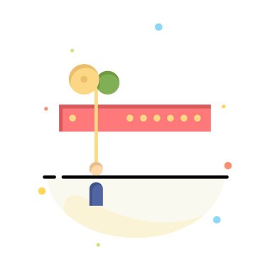 Dekorasyon, Kesim, Festival, Bayrak Soyut Düz Renk Simge Templat