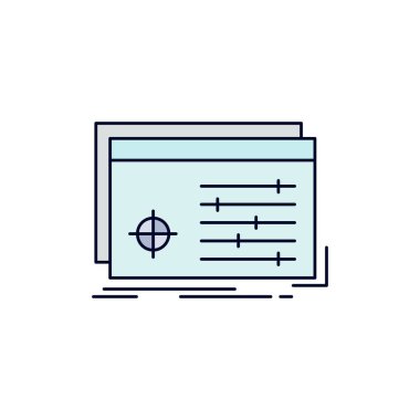 Dosya, nesne, işleme, ayarlar, yazılım Düz Renk Simgesi Vec