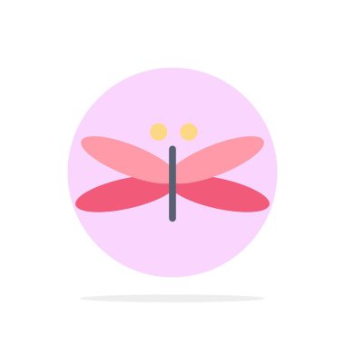 Ejderha, Yusufçuk, Ejderhalar, Sinek, Bahar Soyut Daire Backgrou