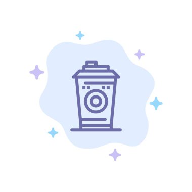 Kahve, Kupa, Starbucks, Soyut Bulut Üzerinde Siyah Kahve Mavi Simge