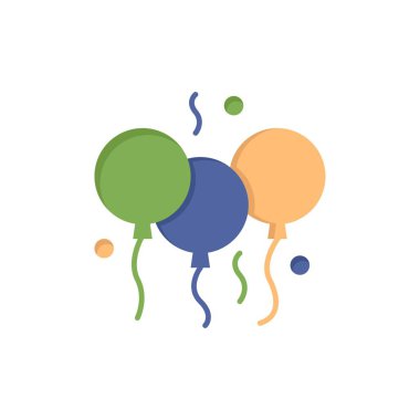 Hint, Gün, Balon, Hindistan Düz Renk Simgesi. Vektör simgesi afiş