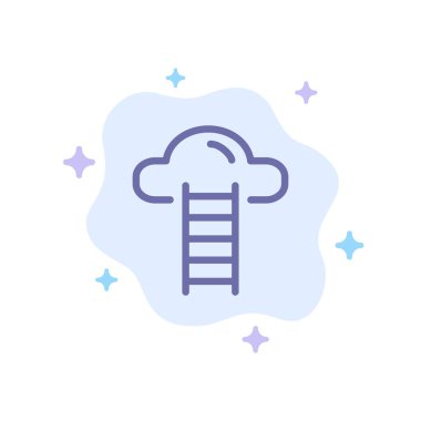 Merdiven, Bulut, Kullanıcı, Soyut Bulut Backgr Arayüz Mavi Simge