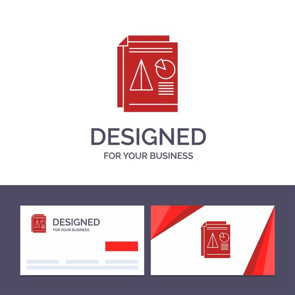 Szablon Creative Business Card i logo raport, prezentacja, P — Wektor stockowy