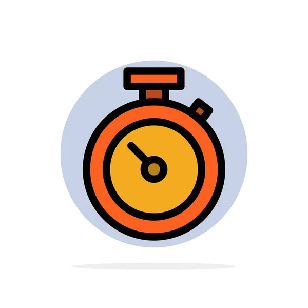 Temporizador, cronómetro, reloj, tiempo abstracto círculo fondo plana co — Vector de stock