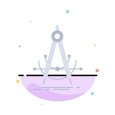 Hassas, accure, geometri, pusula, ölçüm Düz Renk Ico