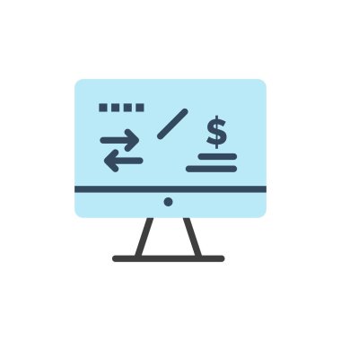 Vergi Düzenleme, Maliye, Gelir, Bilgisayar Düz Renk Simgesi. Vektör