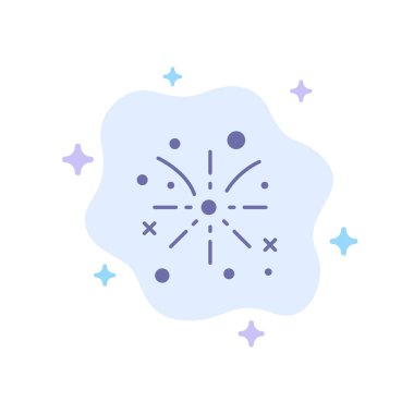 Firework, Yangın, Paskalya, Soyut Bulut Geri Tatil Mavi Simge