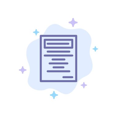 Kitap, Eğitim, Soyut Bulut Arka Plan Üzerinde Çalışma Mavi Simge