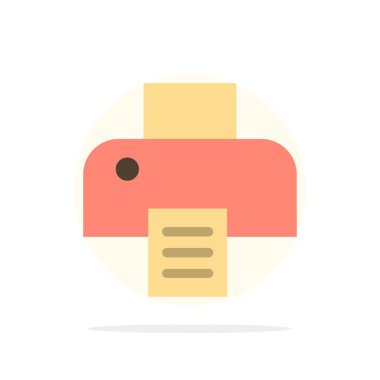 Yazıcı, Baskı, Baskı Soyut Daire Arka Plan Düz renk I