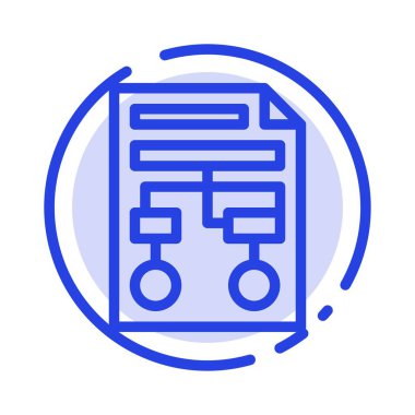 Grafik, Kağıt, İşlem, Tel Kafes, Belge Mavi Noktalı Çizgi Hattı