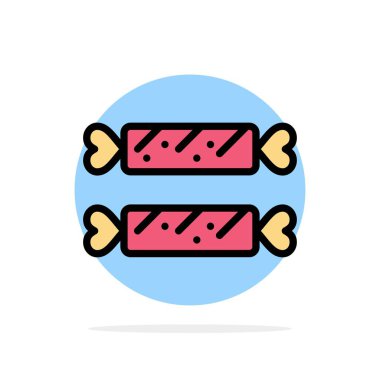 Tatlı, Şeker, Paskalya, Tatil Soyut Daire Arka Plan Düz co