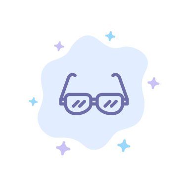 Soyut bulut arka planda Web mavi simge