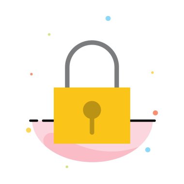 Kilit, Şifre, Şifre Kilidi, Güvenli Şifre Özet Flat Col