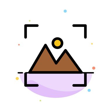 Kırpma, Odak, Fotoğraf, Fotoğraf Soyut Düz Renk Simge Templat