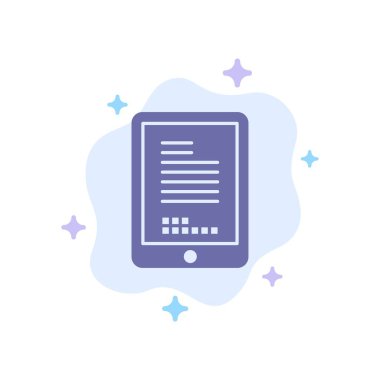 Soyut Bulut Backg'de Mobil, Kodlama, Donanım, Hücre Mavisi Simgesi