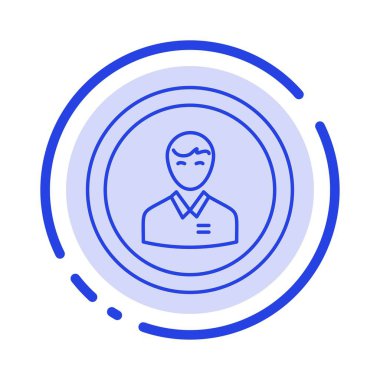 Avatar, İş, İnsan, İnsan, Kişi, Profil, Kullanıcı Mavi Noktalı 