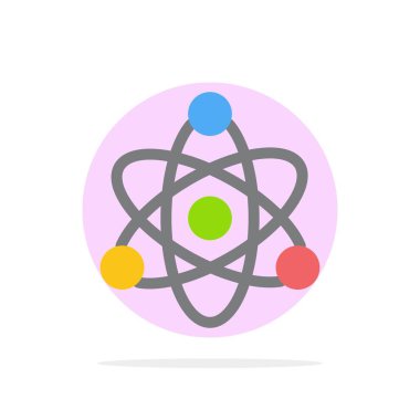 Atom, Eğitmek, Eğitim Soyut Daire Arka Plan Düz renk I