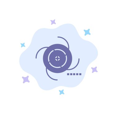 Siyah, Cosmos, Alan, Galaksi, Abstrac üzerinde Yerçekimi Mavi Simge