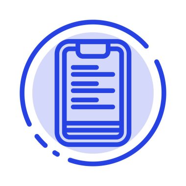 Pano, Metin, Pano, Motivasyon Mavi Noktalı Çizgi Simgesi