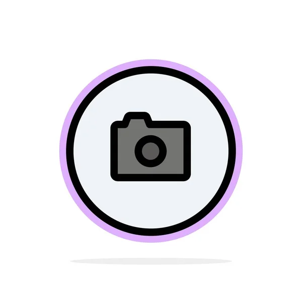 カメラ、画像、基本、Ui抽象円背景フラットカラーI — ストックベクタ