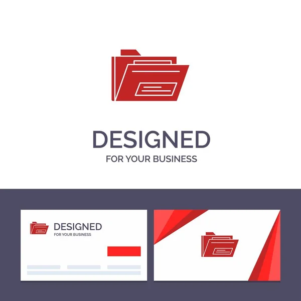 Tarjeta Creativa de Negocios y Logo plantilla Carpeta, Archivo, Zip, Rar , — Vector de stock